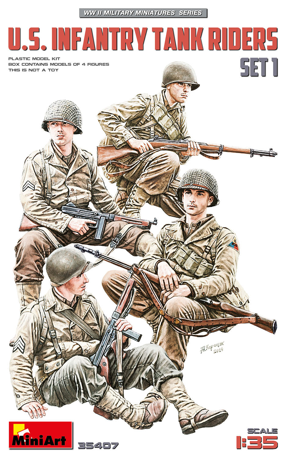 1/35 US Infantry Tank Riders, Set 1 - Hobby Sense