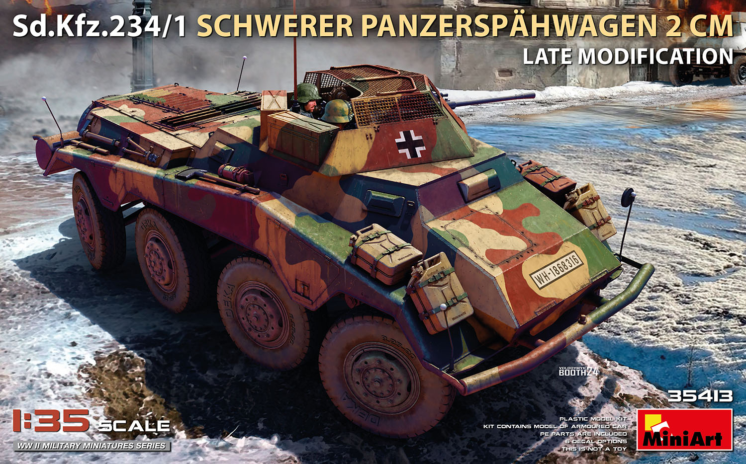 1/35 Sd.Kfz.234/1 Schwerer Panzerspahwagen (2 cm) Late Mod. - Hobby Sense