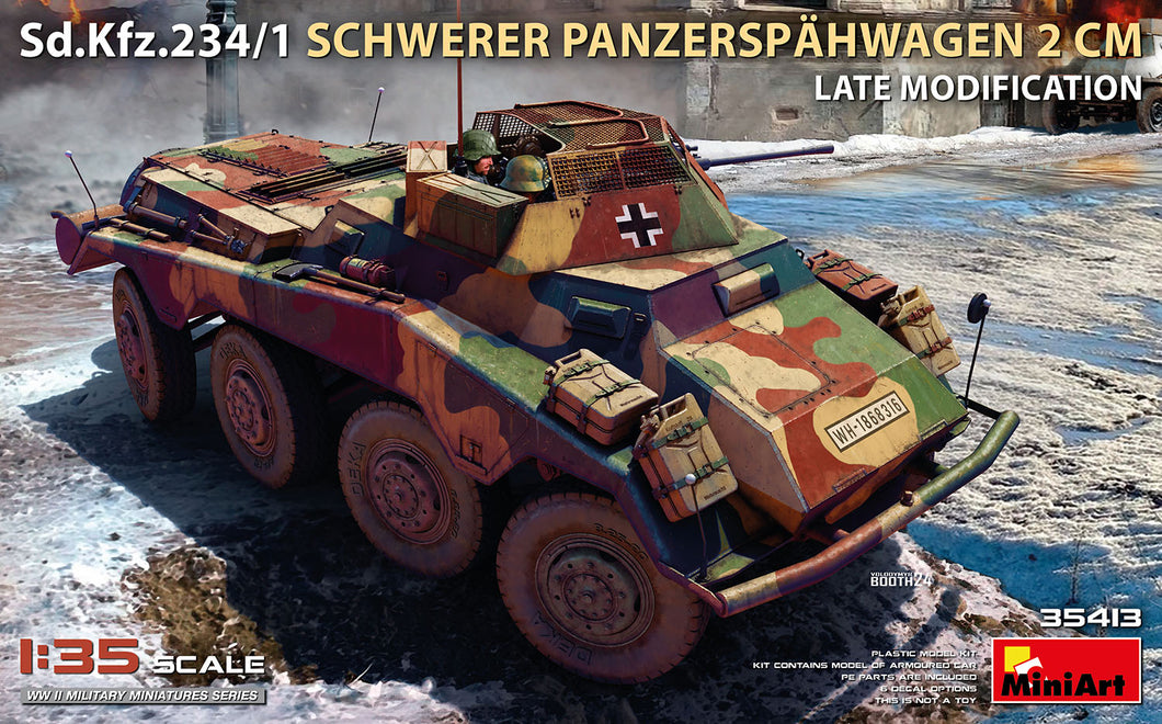 1/35 Sd.Kfz.234/1 Schwerer Panzerspahwagen (2 cm) Late Mod. - Hobby Sense