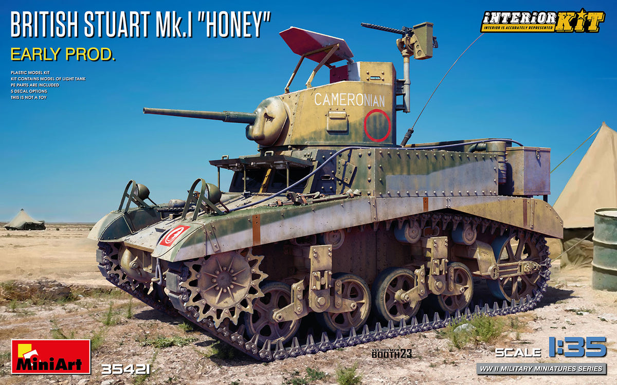 1/35 British Stuart Mk.I "Honey" Early Prod., Interior Kit - Hobby Sense