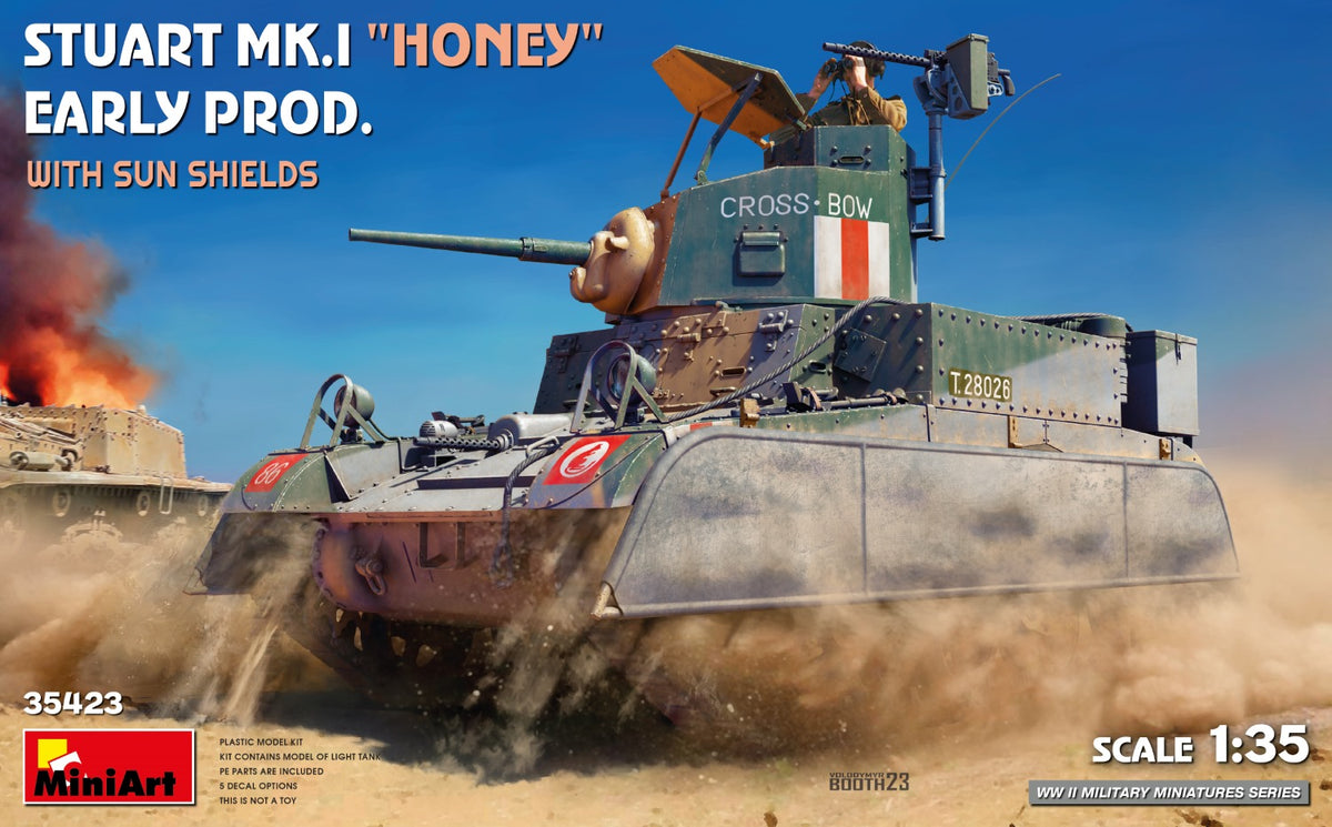 1/35 Stuart Mk.I "Honey" Early Prod. with Sun Shields - Hobby Sense