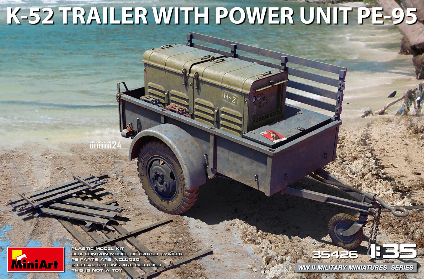 1/35 K52 Trailer with Power Unit PE-95 - Hobby Sense
