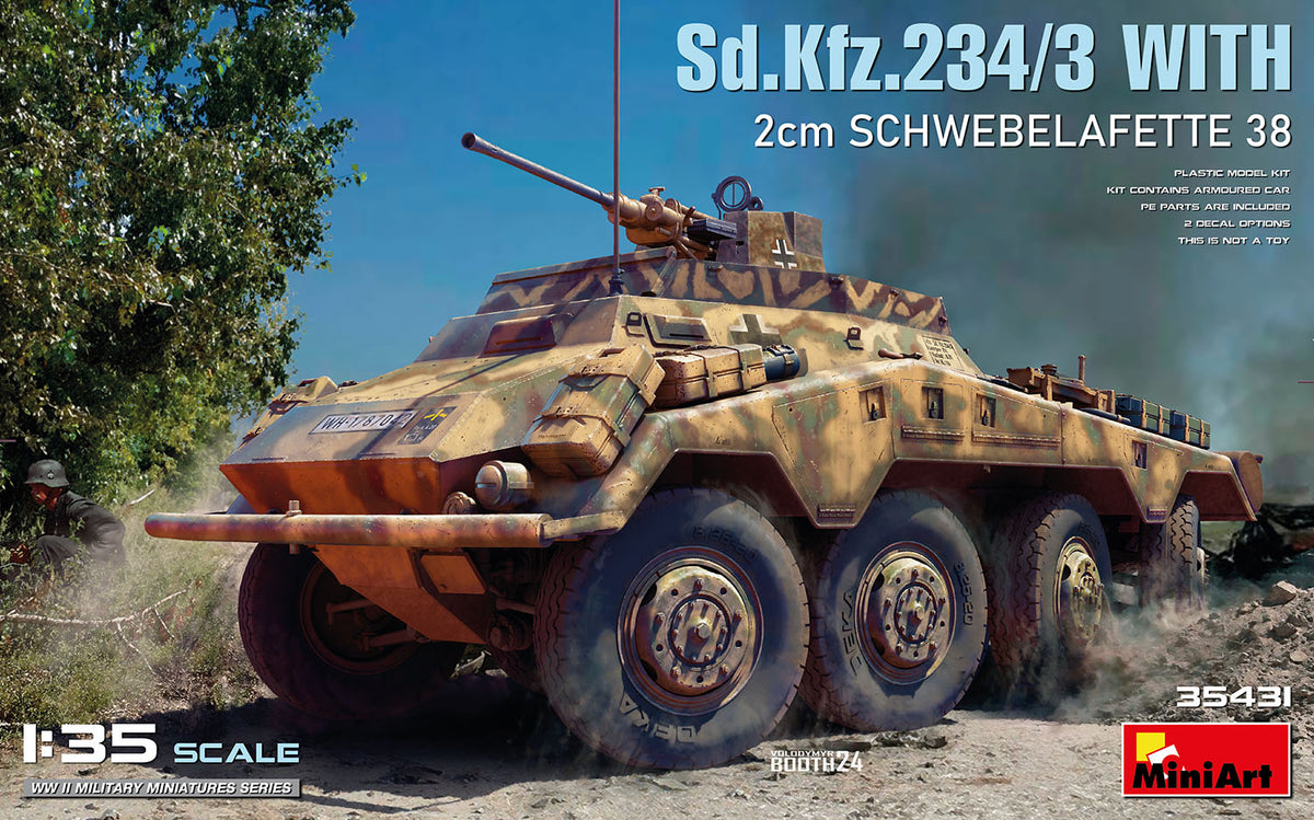 1/35 Sd.Kfz.234/3 With 2cm Schwebelafette 38 - Hobby Sense
