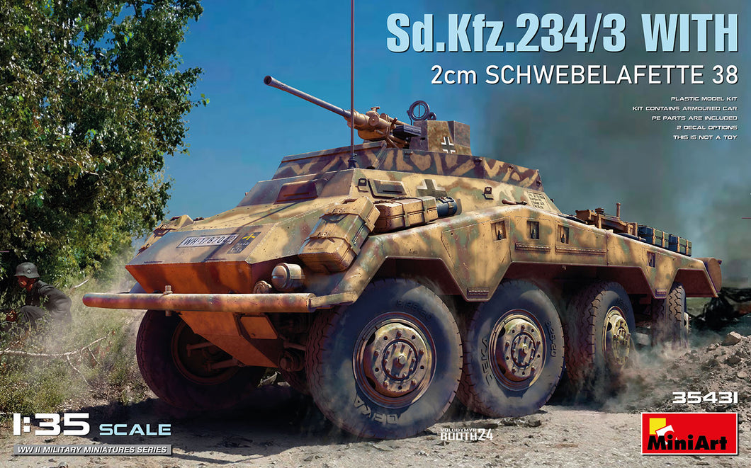 1/35 Sd.Kfz.234/3 With 2cm Schwebelafette 38 | Hobby Sense