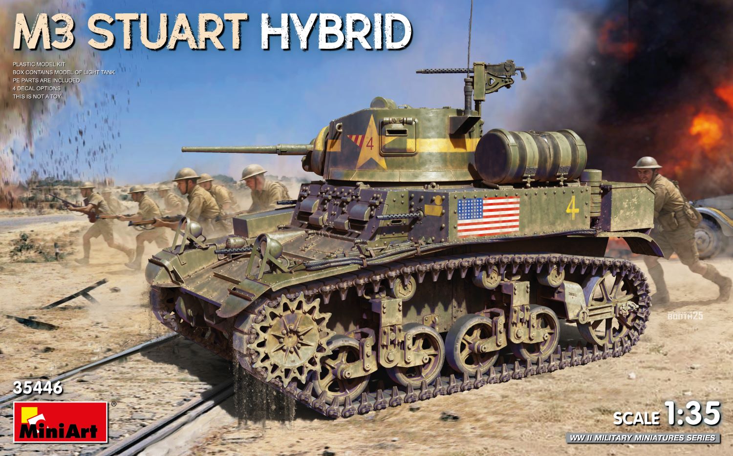 Miniart 1/35 M3 Stuart Hybrid - Hobby Sense