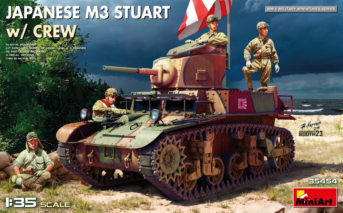 1/35 Japanese M3 Stuart with Crew - Hobby Sense