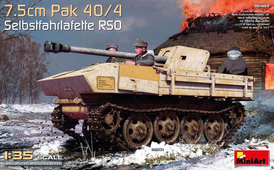 1/35 7.5cm PaK 40/4 auf gep. Selbstfahrlafette RSO - Hobby Sense