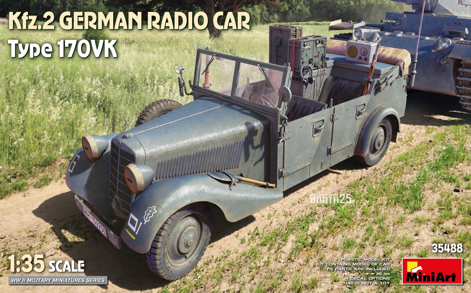 Miniart 1/35 Kfz.2 German Radio Car Type 170VK - Hobby Sense