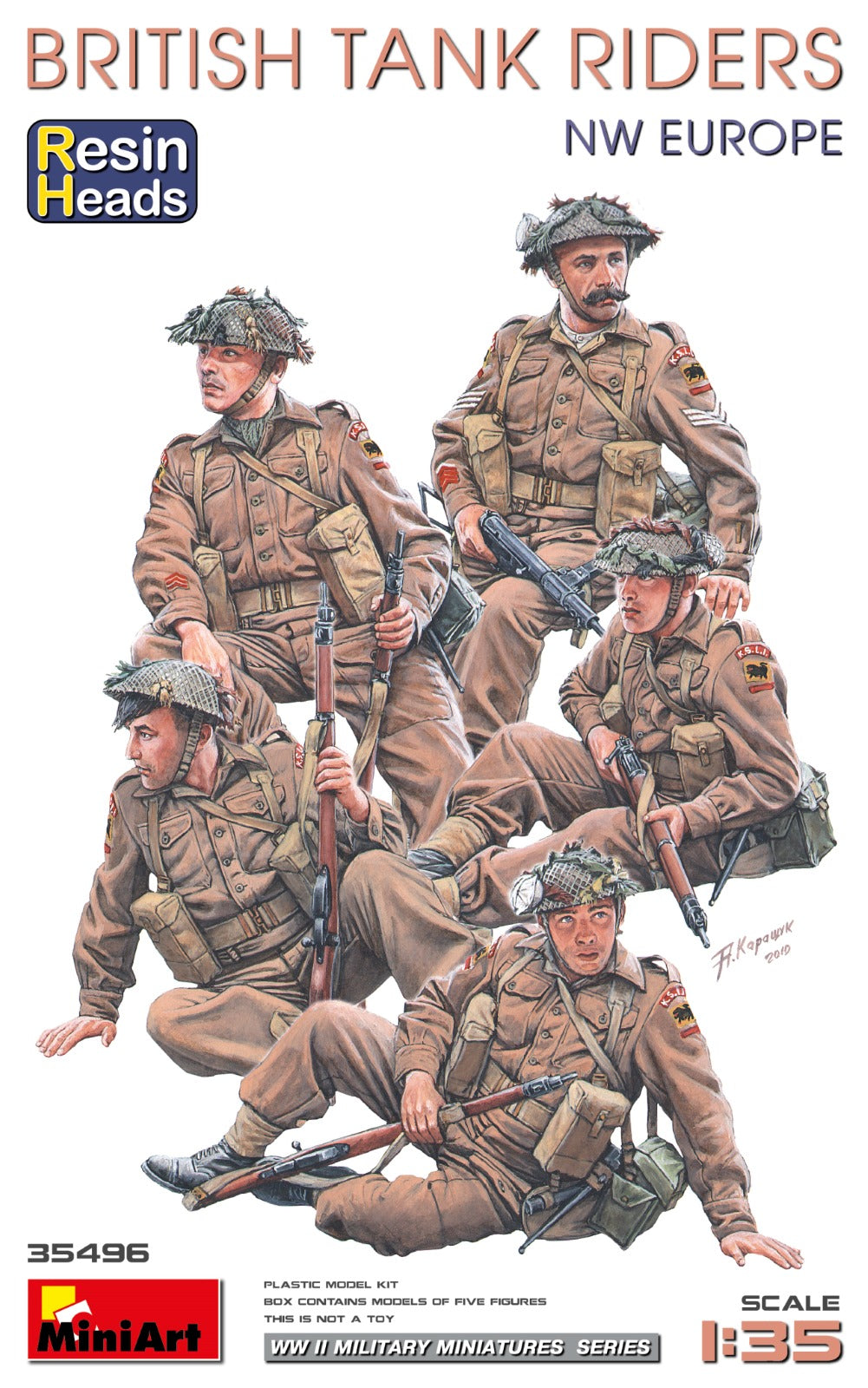 1/35 British Tank Riders NW Europe w/ Resin Heads - Hobby Sense