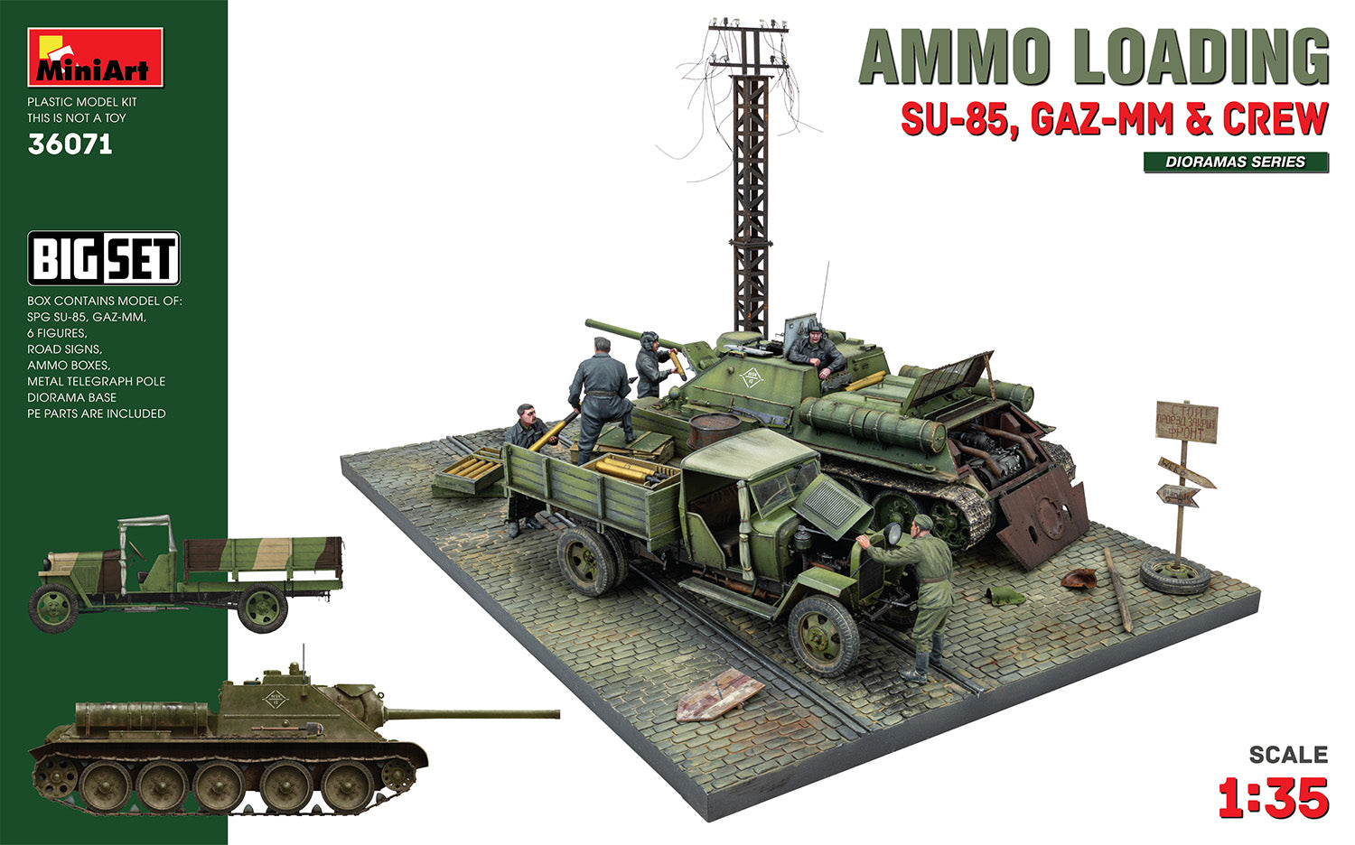 1/35 Ammo Loading (SU-85, GAZ-MM & Crew), BIG SET - Hobby Sense