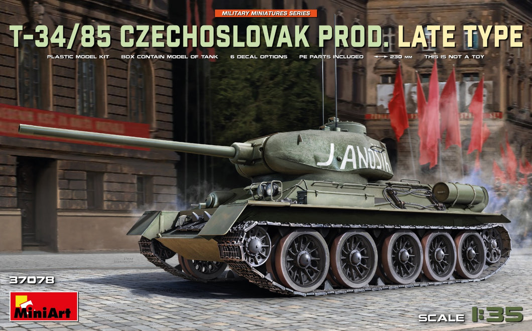 1/35 T34/85 Czechoslovak Prod. - Hobby Sense