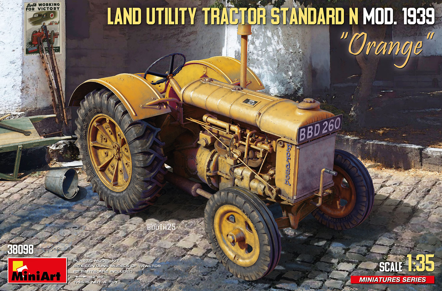 1/35 Land Utility Tractor Standard N “Orange” MOD. 1939 - Hobby Sense