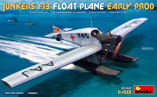 1/48 Junkers F13 Float Plane. Early Prod