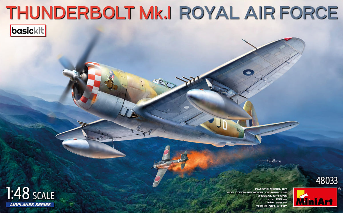 Miniart 1/48 Thunderbolt Mk.I. Royal Air Force, Basic Kit - Hobby Sense