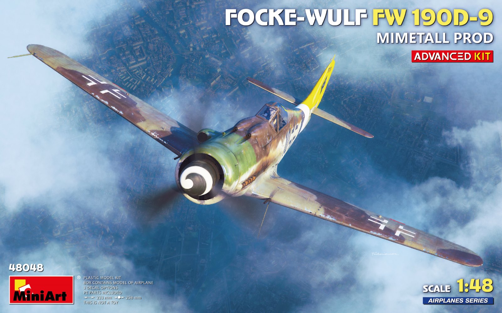 Miniart 1/48 Focke Wulf FW 190D-9 Mimetall Prod, Advanced Kit - Hobby Sense