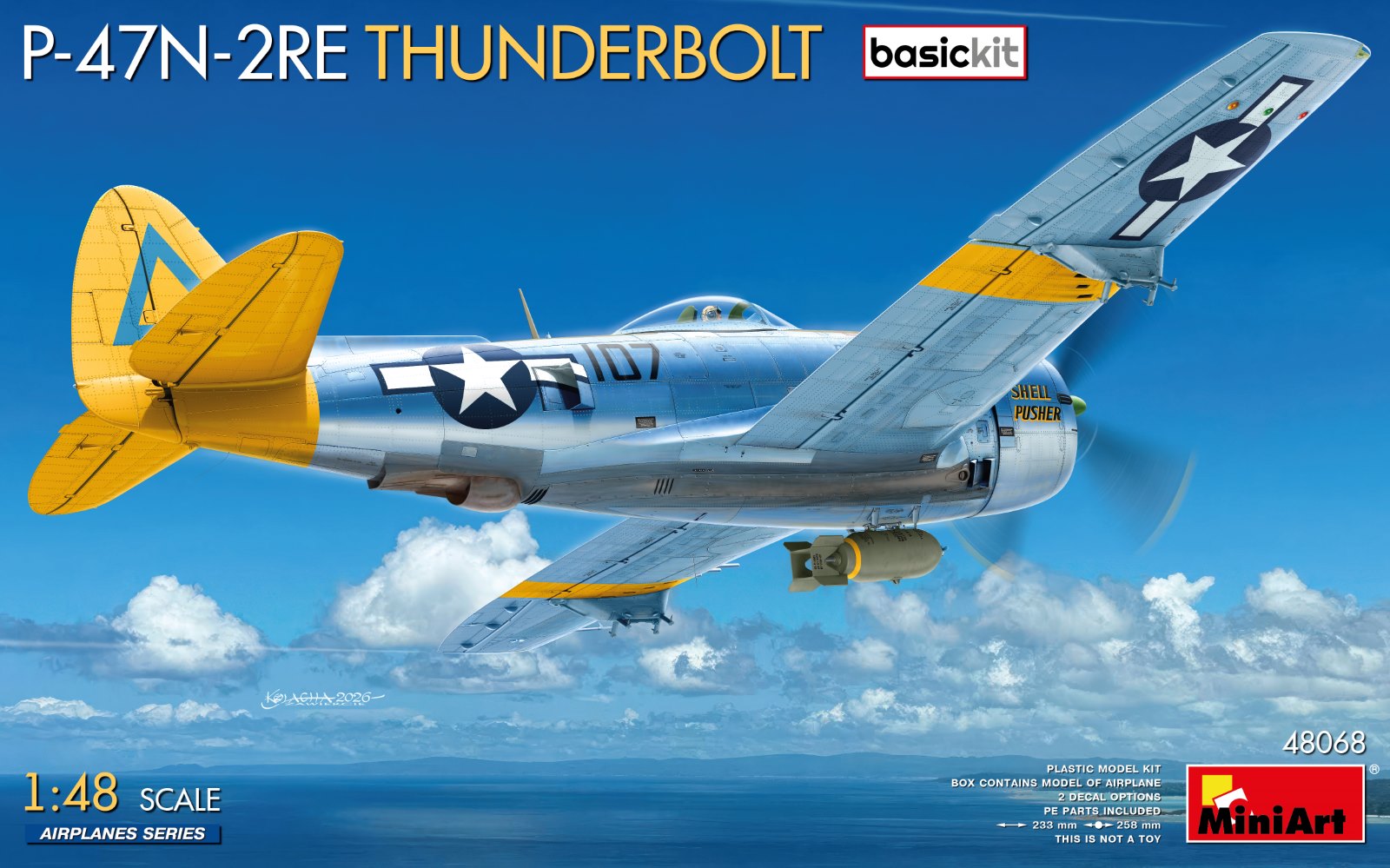 Miniart 1/48 P47N-2RE Thunderbolt, Basic Kit