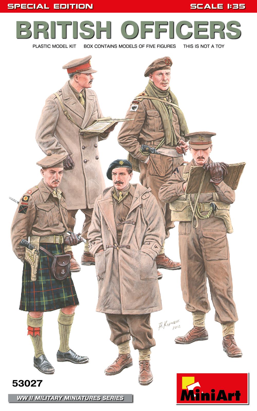 1/35 WWII British Officers - Hobby Sense