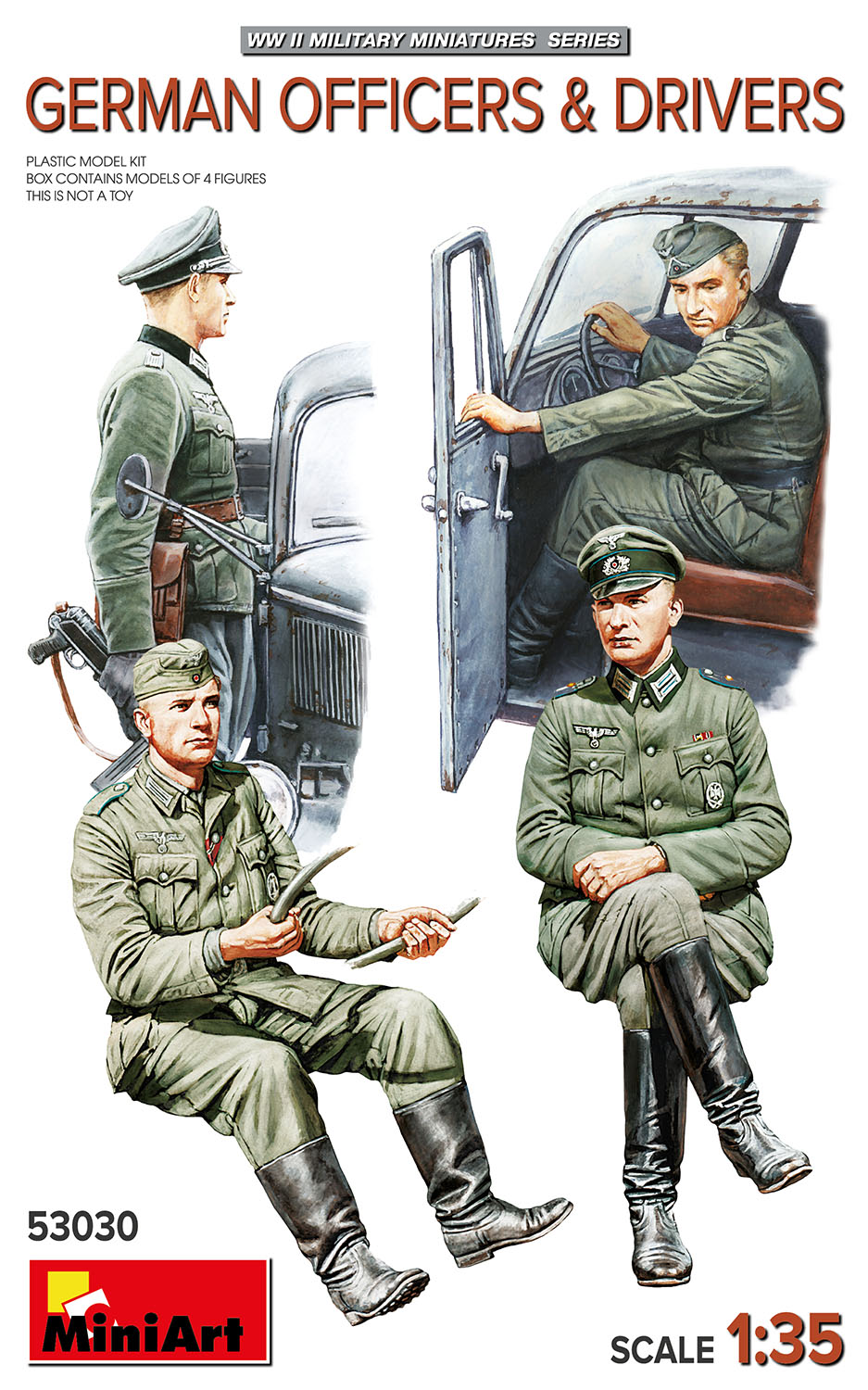 1/35 German Officers & Drivers - Hobby Sense