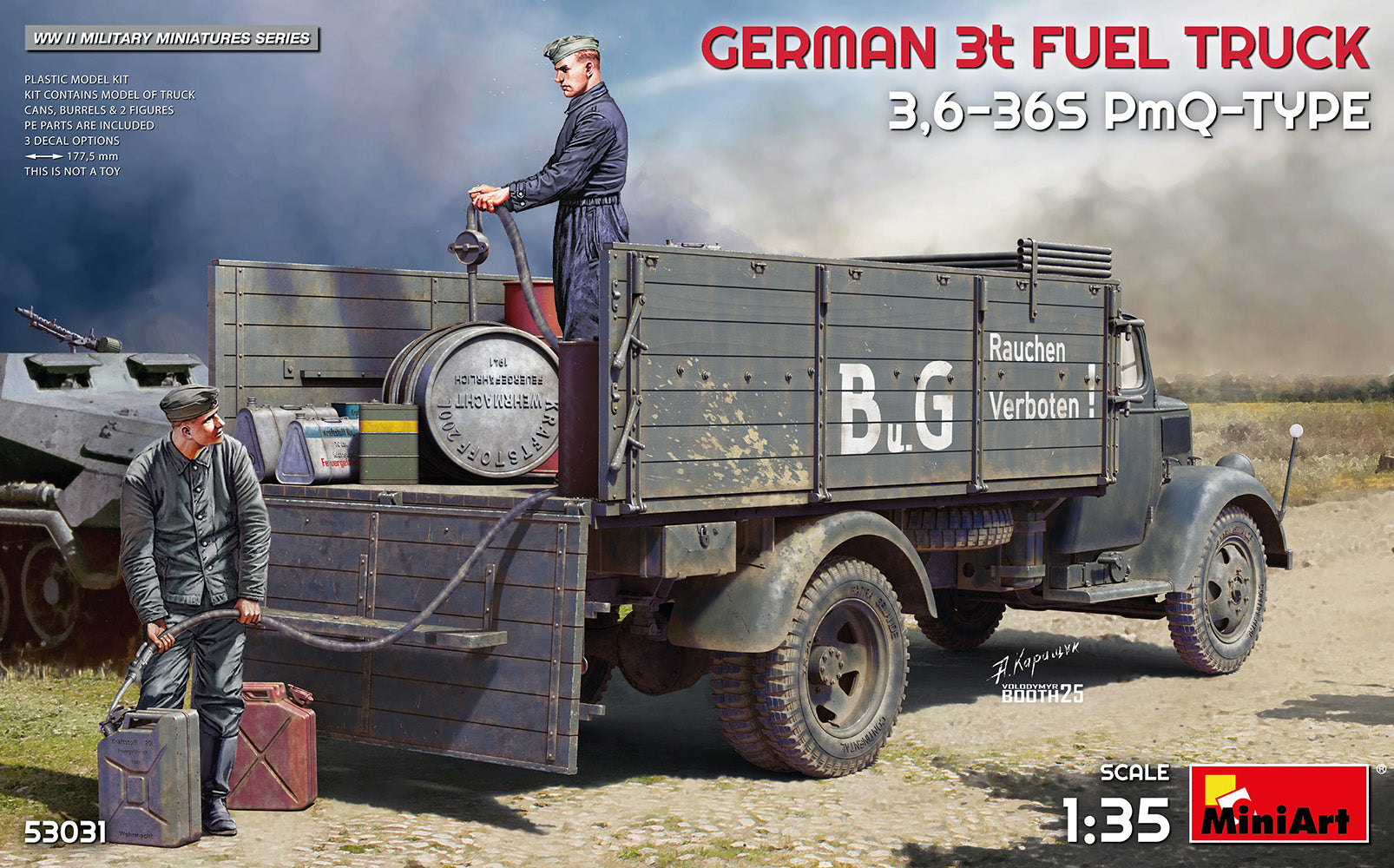 1/35 German 3t Fuel Truck 3,6-36S PmQ-Type - Hobby Sense