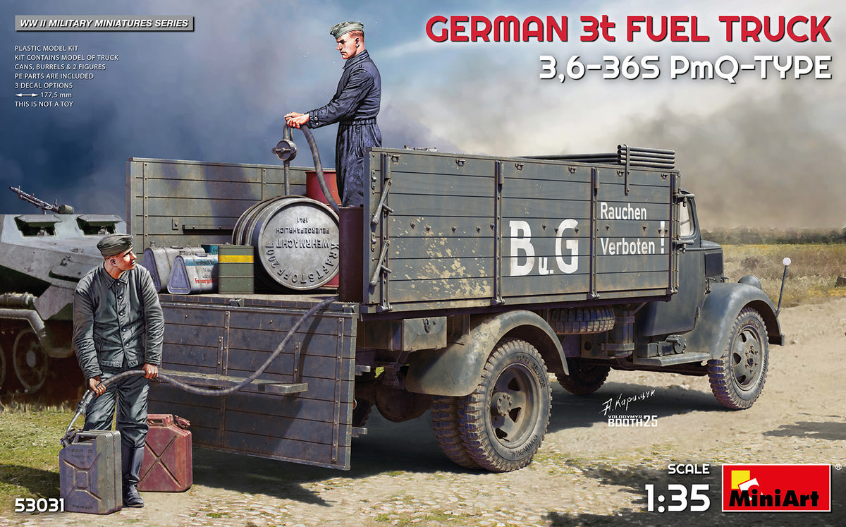 1/35 German 3t Fuel Truck 3,6-36S PmQ-Type - Hobby Sense