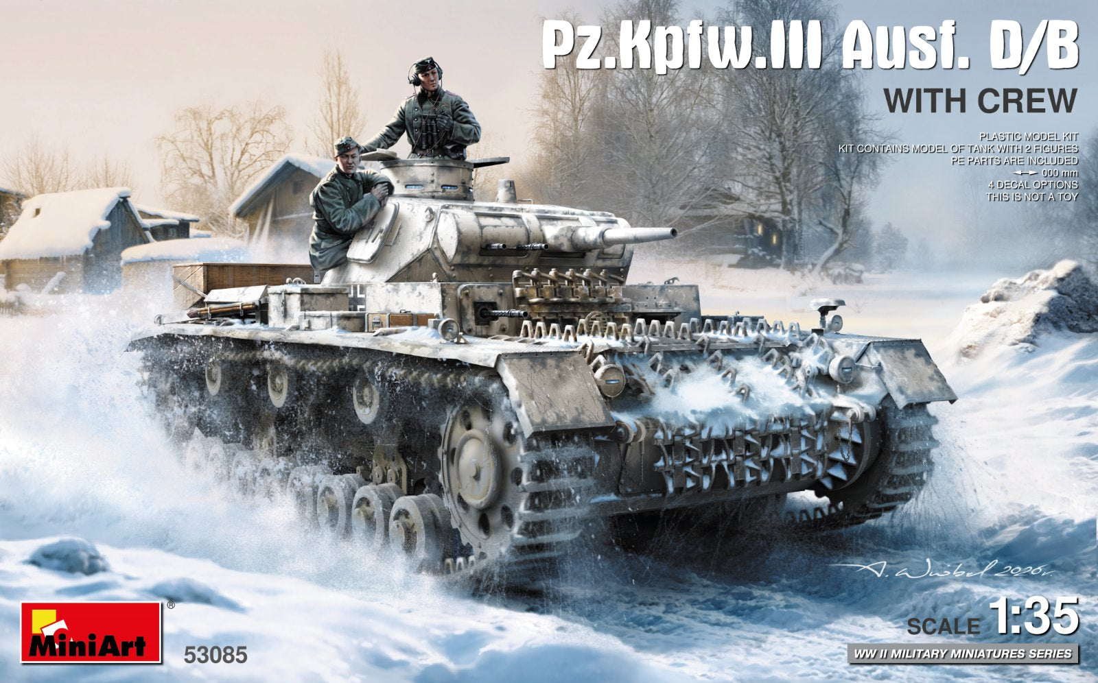 Miniart 1/35 Pz.Kfw. III Ausf. D/B with Crew