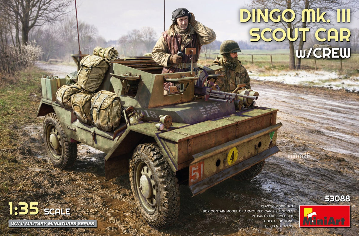 Miniart 1/35 Dingo Mk. III Scout Car w/Crew - Hobby Sense