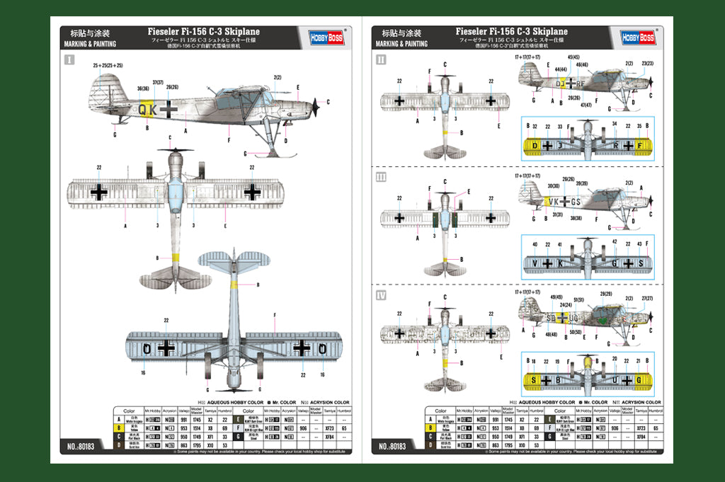 1/35 Fieseler Fi 156 C3 Skiplane - Hobby Sense