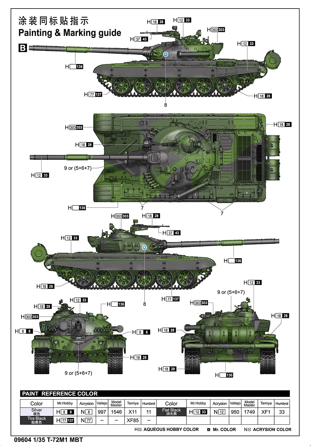 1/35 T72M1 MBT - Hobby Sense