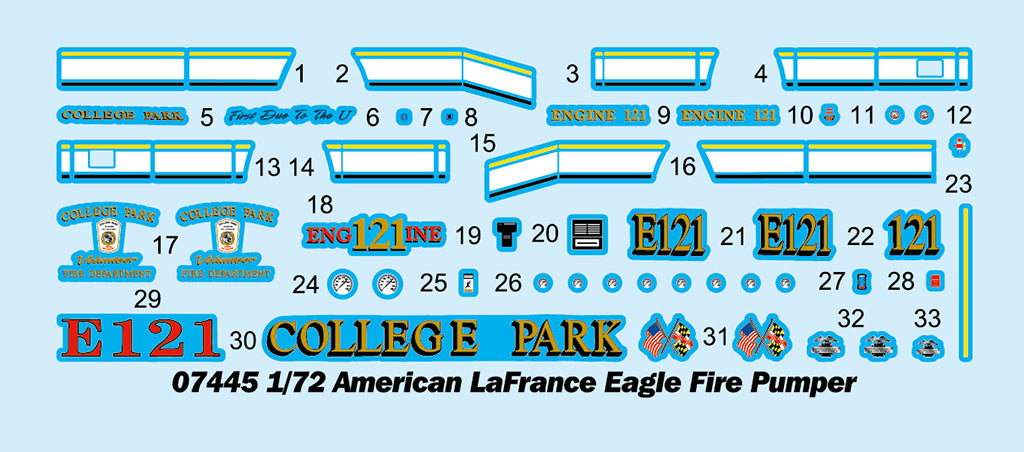 1/72 American LaFrance Eagle Fire Pumper - Hobby Sense