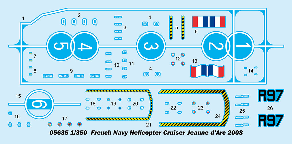 1/350 French Navy Helicopter Cruiser Jeanne d’Arc - Hobby Sense
