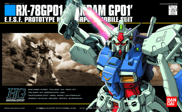 1/144 HGUC #13 GP01 Gundam - Hobby Sense