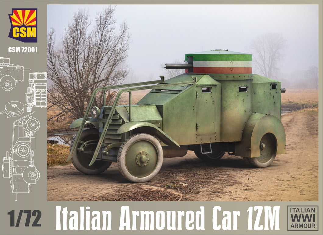 1/72 Italian Armoured Car 1ZM - Hobby Sense