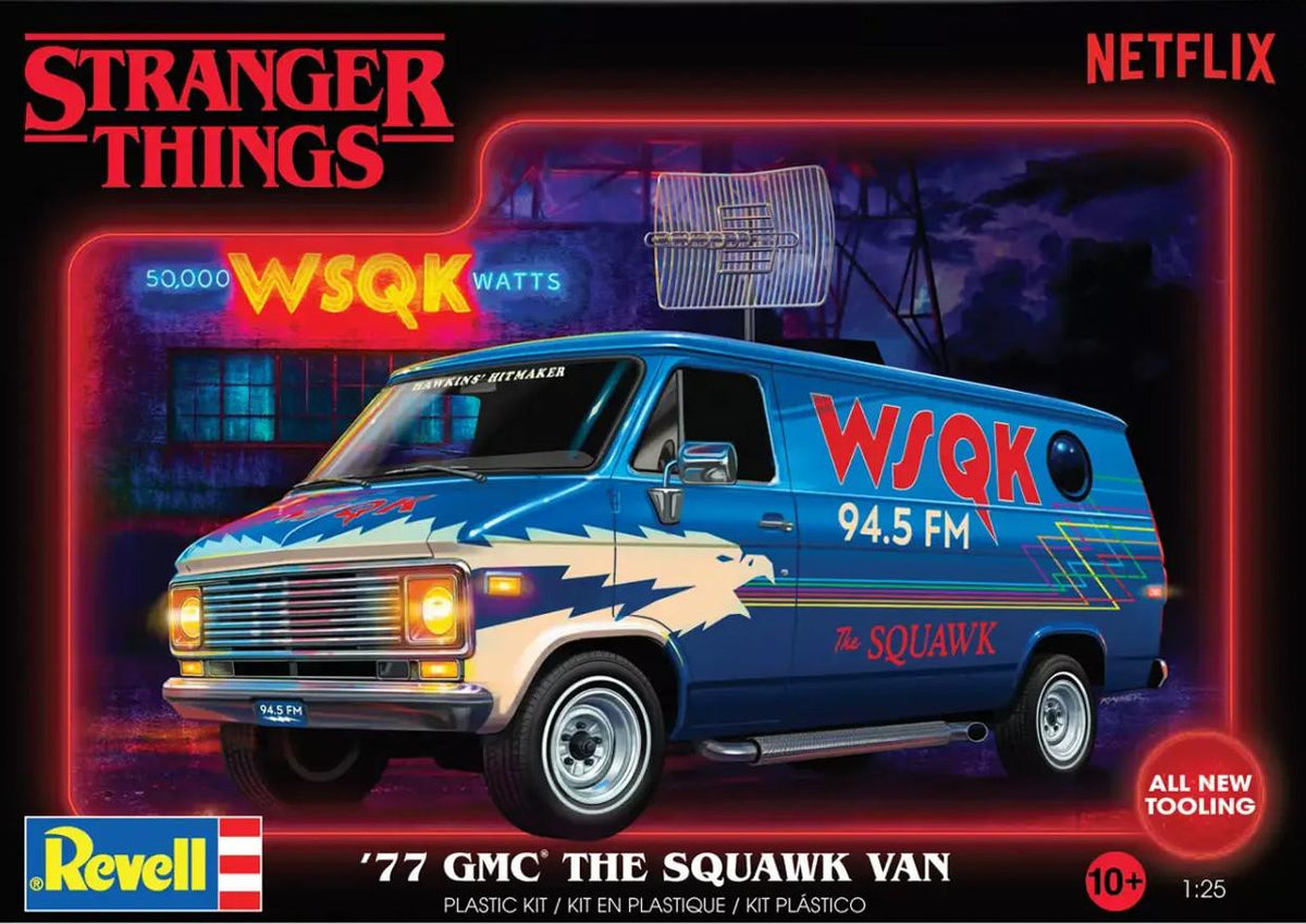 Revell 1/25 Stranger Things 1977 GMC The Squawk Van - Hobby Sense
