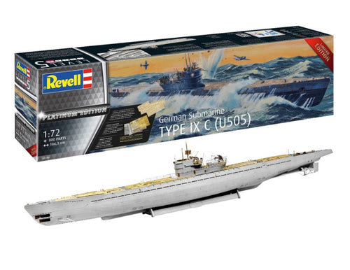 1/72 German Submarine Type IX C (U505) Platinum Edition