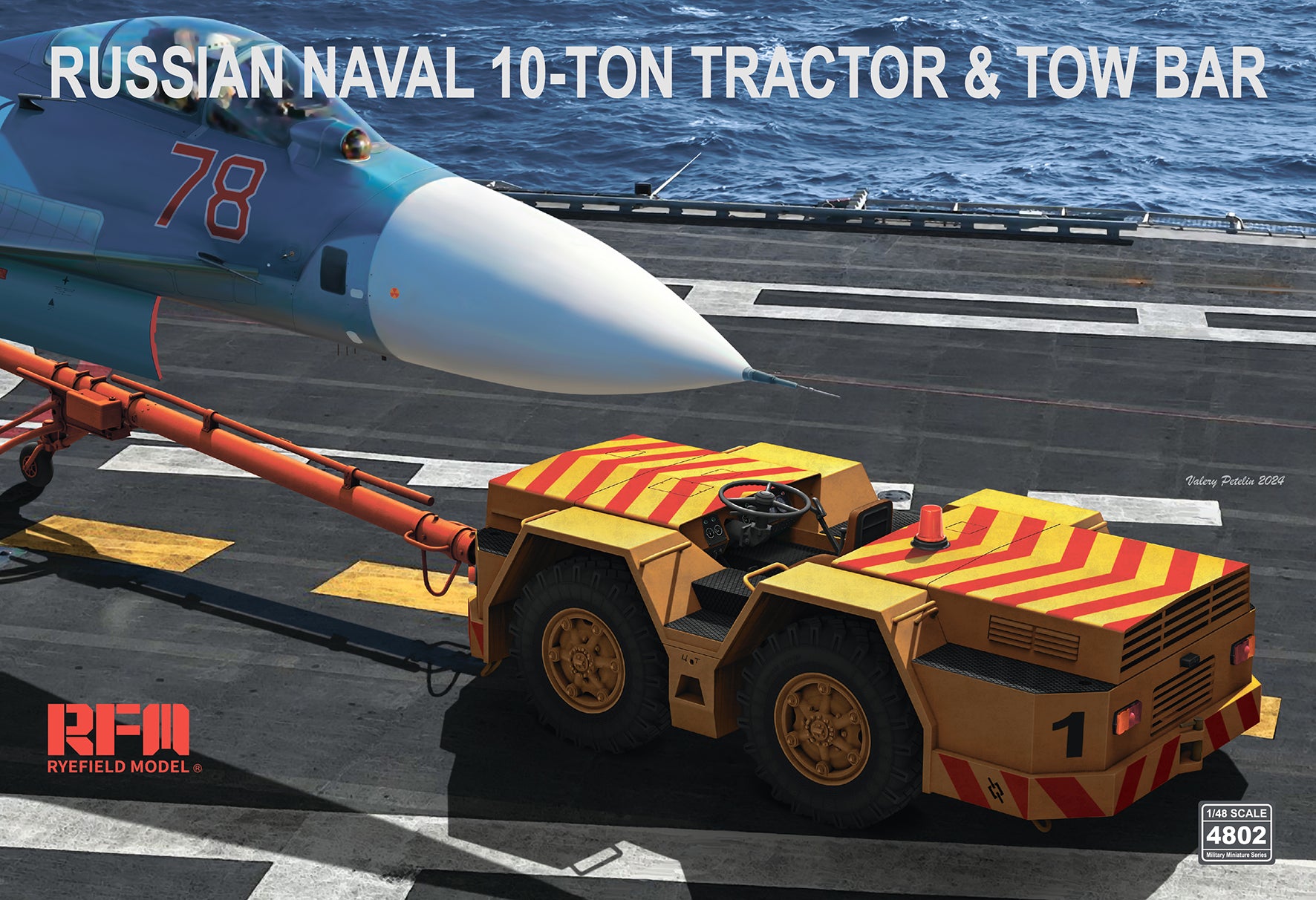 1/48 Russian Naval 10-ton Tractor and Tow Bar - Hobby Sense