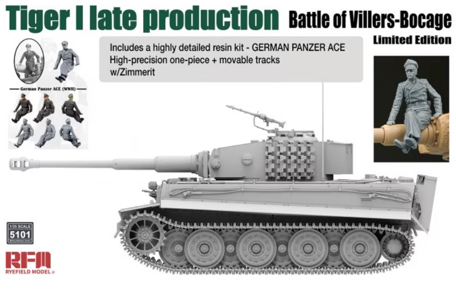 1/35 Tiger I Late Production, Battle of Villers-Bocage Limited Edition - Hobby Sense
