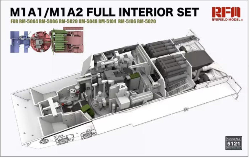 1/35 M1A1/M1A2 Full Interior Set - Hobby Sense