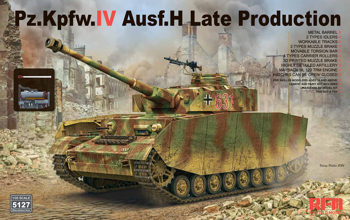 1/35 Sd.Kfz.161/1 Panzerkampfwagen IV Ausf. H Late Production - Hobby Sense