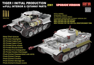 1/35 Pz.Kpfw. VI Ausf. E Tiger I Initial Production Upgrade Edition w/Full Interior & Cutaway Parts