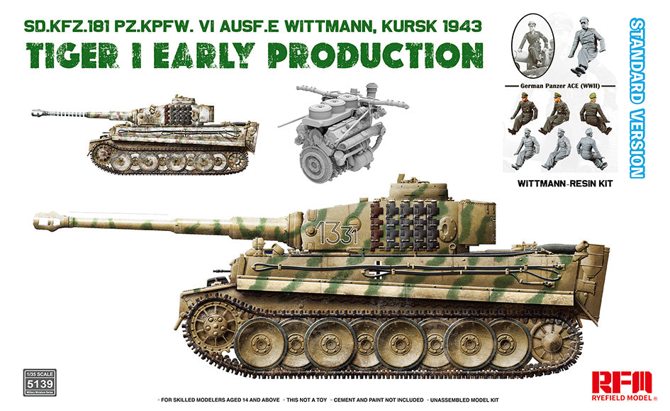 1/35 Sd.Kfz.181 Pz.Kpfw. VI Ausf. E Tiger I Early Production, Kursk 1943/Standard Version - Hobby Sense
