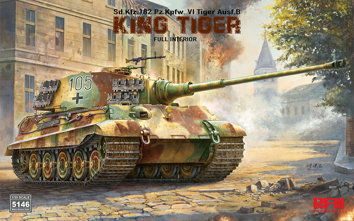 1/35 Sd.Kfz. 182 Pz.Kpfw. VI Tiger Ausf. B King Tiger, Full Interior - Hobby Sense