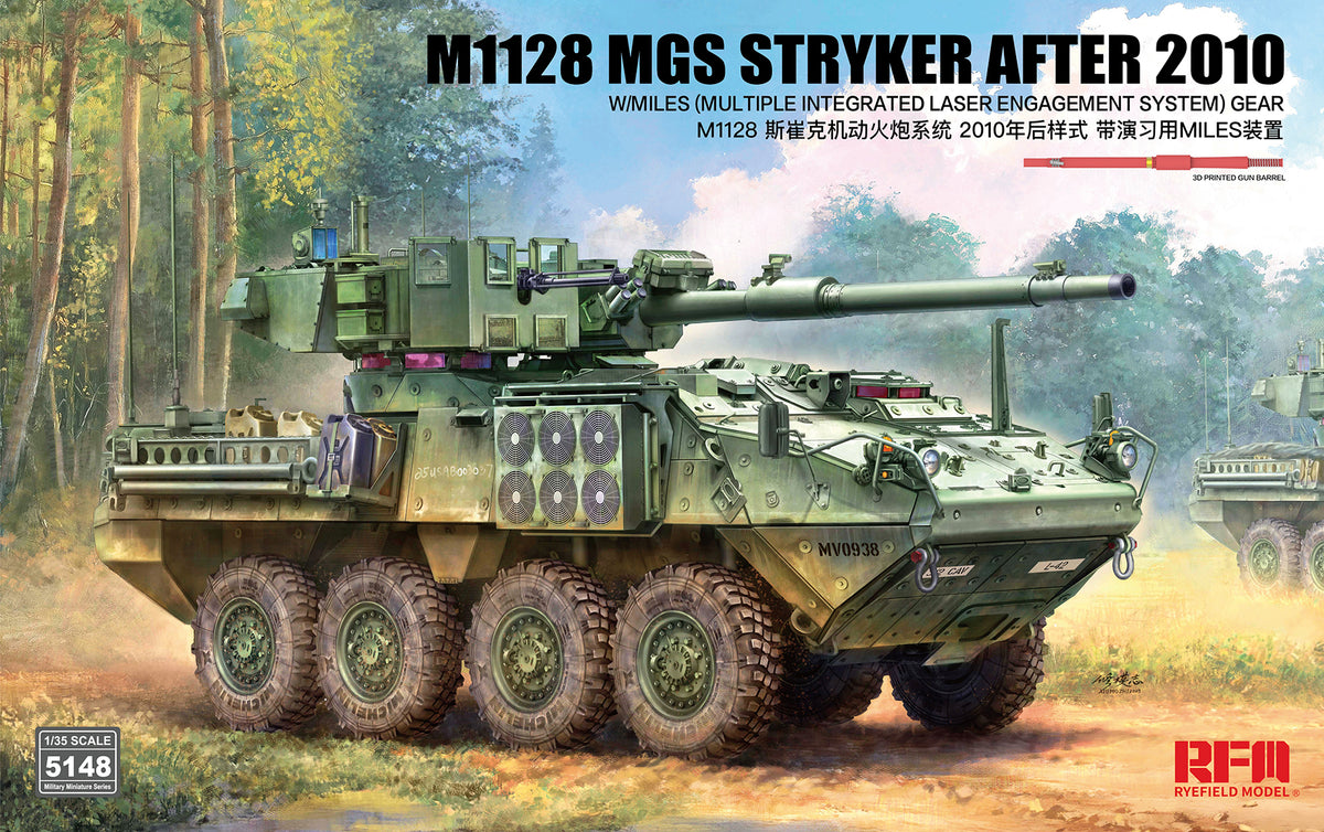 Rye Field 1/35 M1128 MGS Stryker After 2010 w/MILES (Multiple Integrated Laser Engagement System) - Hobby Sense