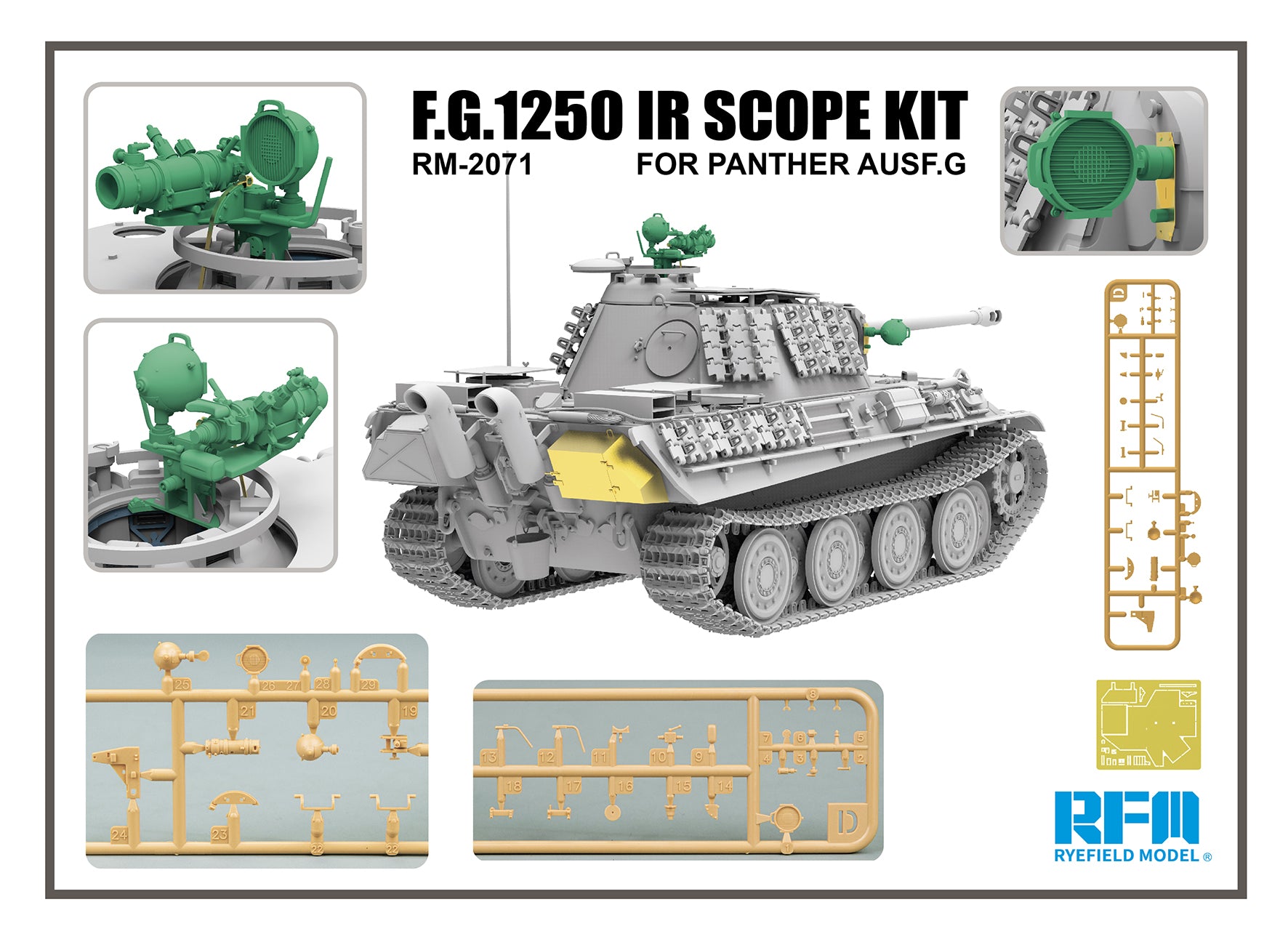 1/35 F.G.1250 IR Scope Kit for Panther Ausf.G - Hobby Sense