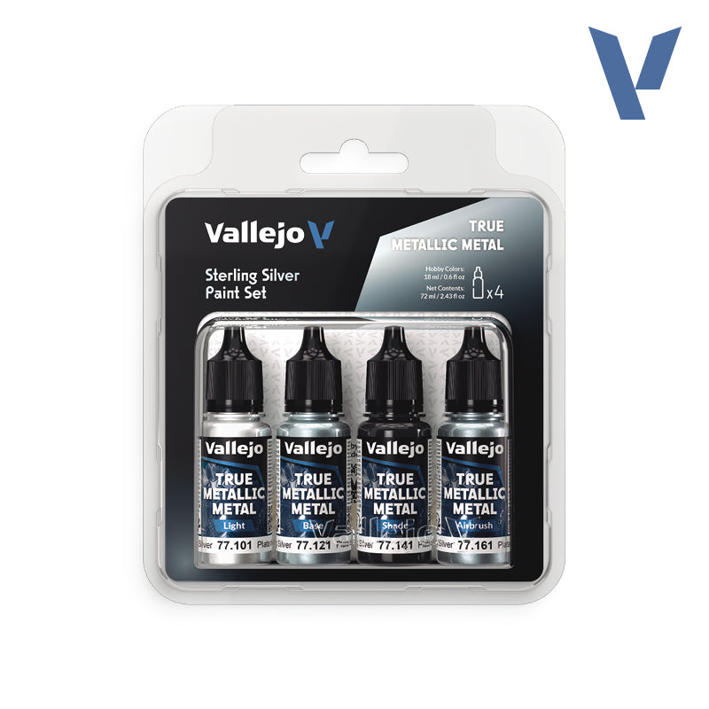 Vallejo True Metallic Metal Paint Sets - Hobby Sense
