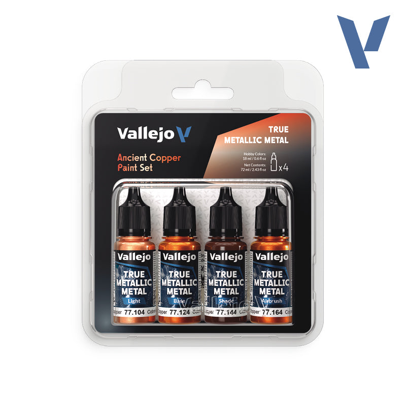 Vallejo True Metallic Metal Paint Sets - Hobby Sense