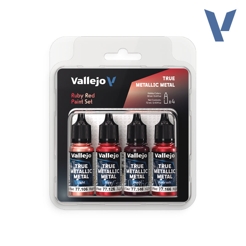 Vallejo True Metallic Metal Paint Sets - Hobby Sense
