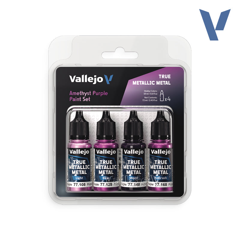 Vallejo True Metallic Metal Paint Sets - Hobby Sense