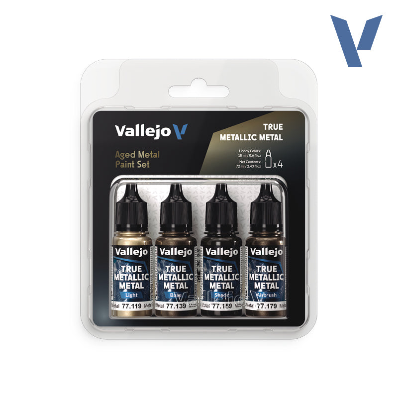Vallejo True Metallic Metal Paint Sets - Hobby Sense