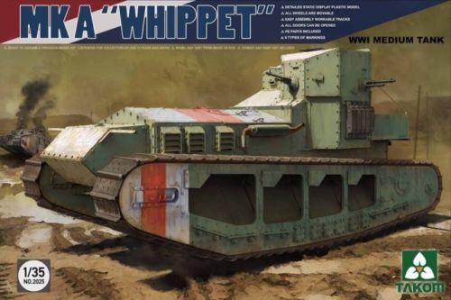 Takom 1/35 MK A Whippet WWI Medium Tank - Hobby Sense