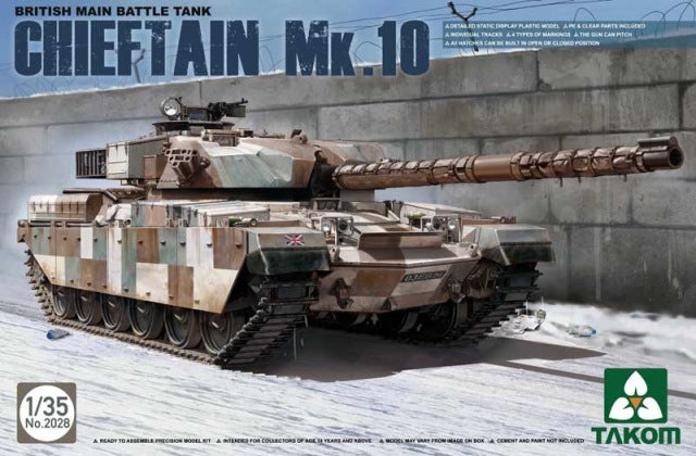 Takom 1/35 British Main Battle Tank Chieftain Mk.10 - Hobby Sense